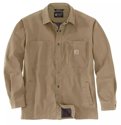 Produktbild von Carhartt Fleece Lined Snap Front Hemd (Khaki,M)
