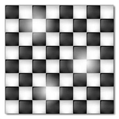 Produktbild von Wallario selbstklebende Möbelfolie/ Tischdecke für Innen und Außen, Größe: 90 x 90 cm - Schachbrett Muster