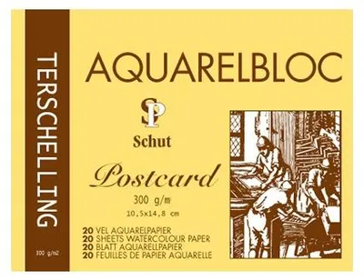 Image de Papier aquarelle Schut Terschelling 10,5 x 14,8 cm, 300 g, 20 feuilles, format carte postale