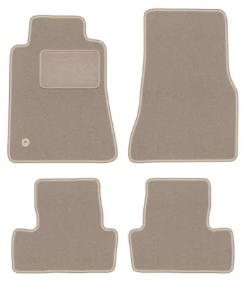 Produktbild von Velours-Fußmatten für Ford Mustang MK5 2004-2014 (Coupé) – 4-tlg, Beige, passgenau – Wielganizator LUX