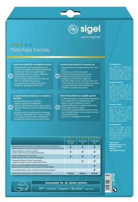 Produktbild von SIGEL IP710 Inkjet Fotopapier Everyday, hochglänzend, 200 g/m², A4, 20 Blatt