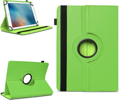 Produktbild von Tablet Hülle für Apple iPad 2017 2018 2019 2020 Tasche Schutzhülle Case DrehbarFarben:Grün