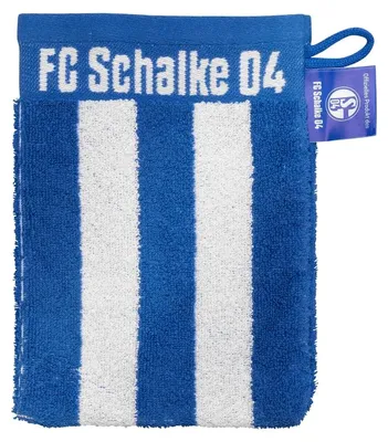Produktbild von FC Schalke 04 Waschhandschuh Blockstreifen