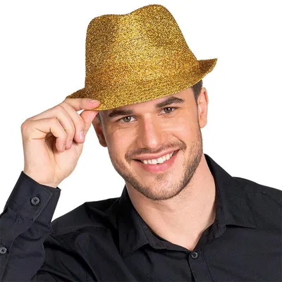 Produktbild von Hut Fancy Fedora gold