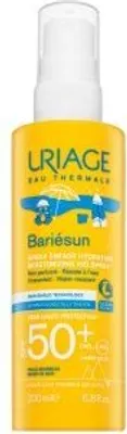 A product shot of a sunscreen bottle.