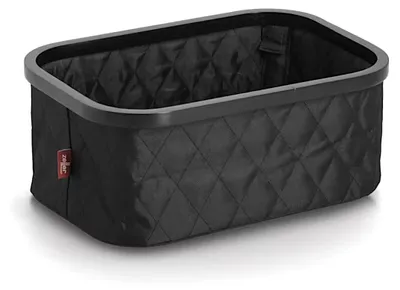 Obrázok produktu pre Úložný košík Zeller, polyester/bambus, čierny, cca 38 x 26 x 16 cm