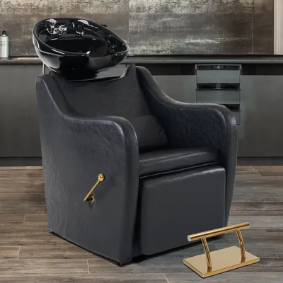 Produktbild von Edelstahl Fußstütze mobile Fuß Pedal Fußauflage, foot rest Fußablage FT001G, (Gold)