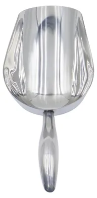 Edelstahl-Eisschaufel, trapezförmig, 31 cm, für Eiswürfel & mehr