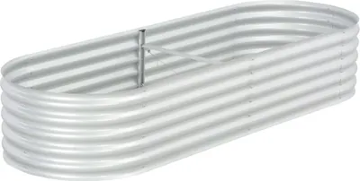 Obrázek produktu pro Vyvýšený záhon 240 x 80 x 44 cm pozinkovaná ocel stříbrný