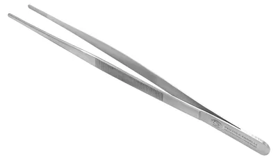 Edelstahl-Kochzangen, 30 cm, spülmaschinengeeignet, Silber
