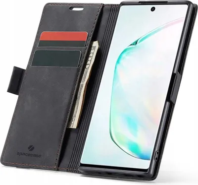 Image de Etui téléphone avec rabat SPACECASE Wallet pour Galaxy Note 10 Noir