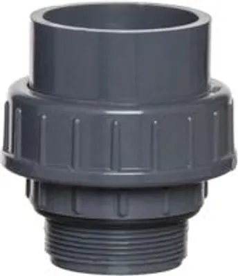 Produktbild von PVC-Formstück, Verschraubung mit Ring, 20 mm x 1/2
