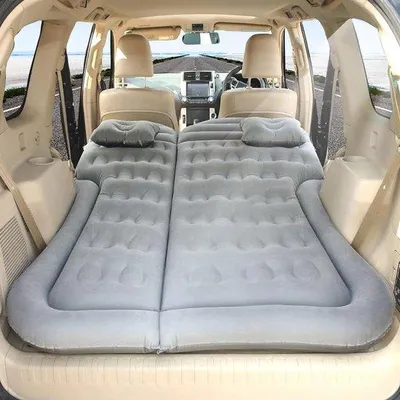 Immagine prodotto di Materasso gonfiabile da auto per 2 persone - Grigio scuro - Ideale per il bagagliaio, il campeggio e i viaggi - Comodo letto da auto per autovetture, SUV e monovolume