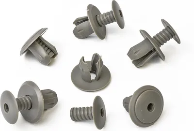 Immagine prodotto di 20x Clip di supporto del rivestimento della porta per VW Transporter T4, T5 in grigio | 70186729901C