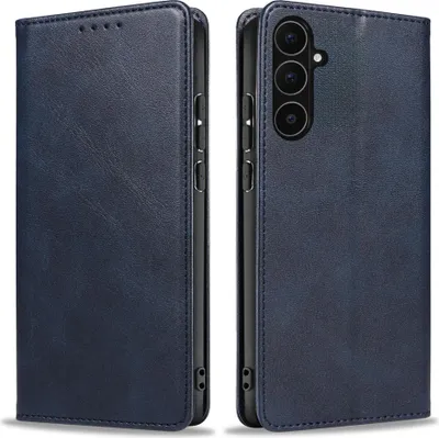 Produktbild von Handyhülle für Samsung Galaxy A56 5G Kunstleder Flip Cover Hülle Handytasche Case Kartenfach Farbe: Blau