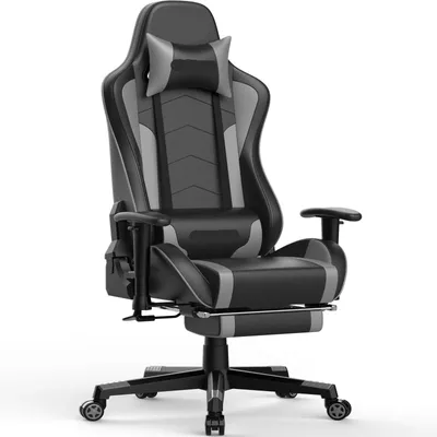 Obrázek produktu pro Herní židle - Kancelářská židle - Židle pro počítačové pracoviště - Ergonomická židle - Otočná židle - Bluetooth reproduktory
