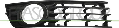 Produktbild von PRASCO Lüftungsgitter Grill Stoßfänger für AUDI A4 Limousine (8E2, B6) mit Loch/Löchern für Nebellampen Schwarz