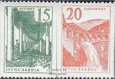 Produktbild von Briefmarken Jugoslawien 1959 Mi 898-899 (kompl.Ausg.) postfrisch Freimarken