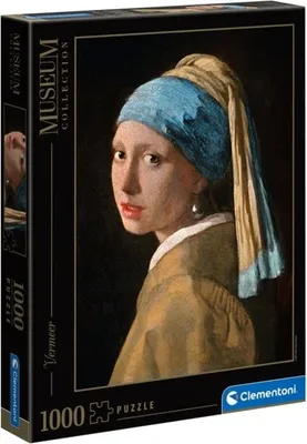 Obrázek produktu pro Museum Collection: Vermeer - Das Mädchen mit dem Perlenohrring (1000 Teile) - Clementoni 39614 - (Spielwaren / Puzzle)