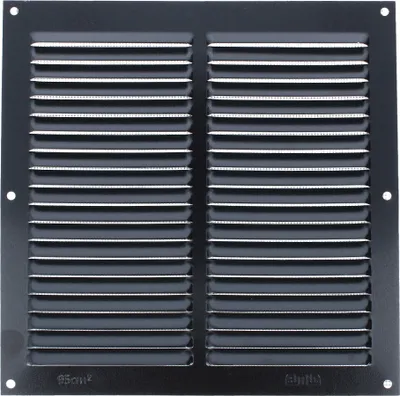Produktbild von Aluminium Insektenschutzgitter Schwarz Lüftungsgitter Moskitonetz Be- Entlüftungsgitter 200x200mm