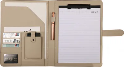 Produktbild von Multifunktionaler Aktenordner, A4-Dokumenten-Zwischenablageordner mit Taschenrechner, Stiftschlitz, Kartenhalter, Portfolio-Ordner mit Dokumentenclip für das Geschäftsbüro