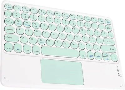 Produktbild von INF Bluetooth Tastatur mit runden Tasten und Touchpad - Für iPad, Tablets Grün