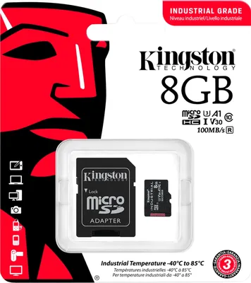 Obrázek produktu pro Karta SD MicroSD 8GB Kingston SDHC (Class10) w.A A1 retail