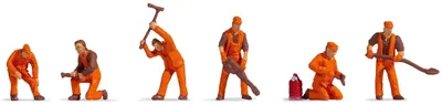 Produktbild von NOCH Gleisbautrupp, Figuren, N (1:160), Mehrfarben