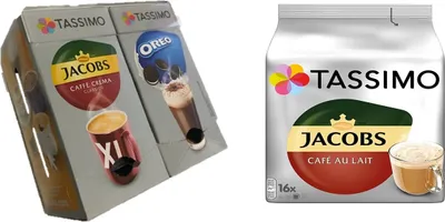 Produktbild von Tassimo Kapseln Jacobs Café au Lait plus  James Premium Kaffee-Kapselhalter 2 Stück für Tassimo (zur Wandmontage), 16 Kapseln, NEU AUS ACRYL Glas     https://www.youtube.com/watch?v=fpy_61AhQ8w