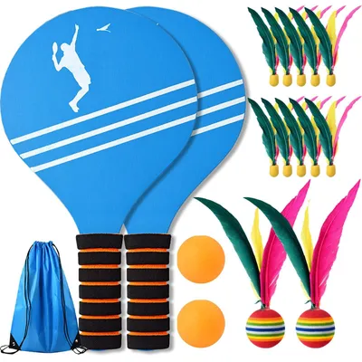 Produktbild von Set mit 17 Strandbällen und Paddlebällen für Outdoor-Aktivitäten