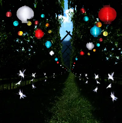 Produktbild von Best Season LED-Solarlichterkette "Ball Multi"10teilig F: cool light, ca.2,7 m, m. Solarpanel, i.Akku,out, 477-14