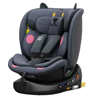 Obrázek produktu pro BUF BOOF® B-Joy DELUXE i-Size 40–150 cm dětská autosedačka, ISOFIX, otočná o 360°, poloha pro ležení 155°, poloha pro spánek, DarkGreyCAT
