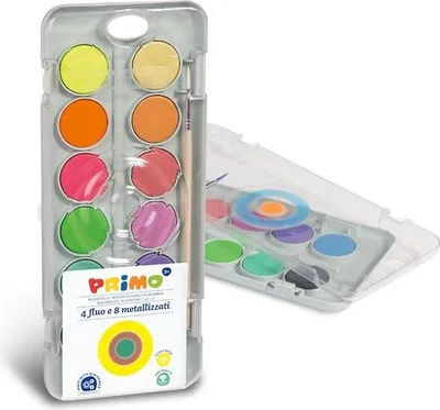 Immagine prodotto di Primo 115A12FM pittura ad acqua Multi Palette 12 pz