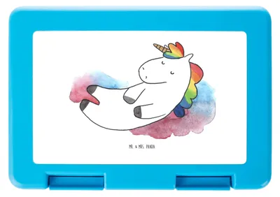 Produktbild von Mr. & Mrs. Panda Bento Box Einhorn Wolke 7 - Weiß - Geschenk, Einhörner, Lunchbox, Verliebt, Lustig, Brot Aufbewahrungsbox, Unicorn, Essensbox, Bentobox, Lebensmittel