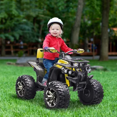 Produktbild von Sweiko Elektro-Kinderquad, 3-8 km/h, 45 Min. Betriebszeit, LED-Scheinwerfer, Musikplayer mit USB, für Kinder 3 bis 5 Jahre