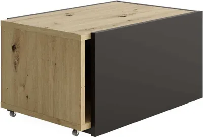 Produktbild von FMD Ausziehbarer Couchtisch Artisan-Eiche und Schwarz