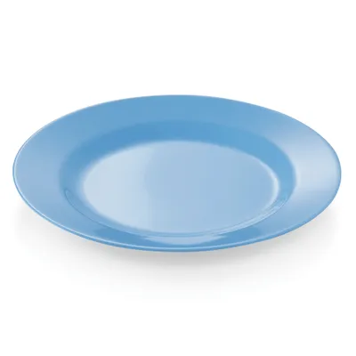 Obrázok produktu pre Tanier, melamín, Ø 23 cm, plochý, možnosť výberu farby : Tanier, plochý, Ø 23 cm, modrý, melamín Variant: Tanier, plochý, Ø 23 cm, modrý