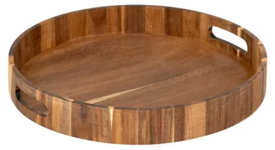 Image de Plateau rond, diamètre 35 cm, en acacia - 5 five simply smart