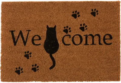 Produktbild von Kokos-Fussmatte - J-Line Katze Welcome