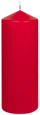 Produktbild von Stumpenkerze rot 70x200mm