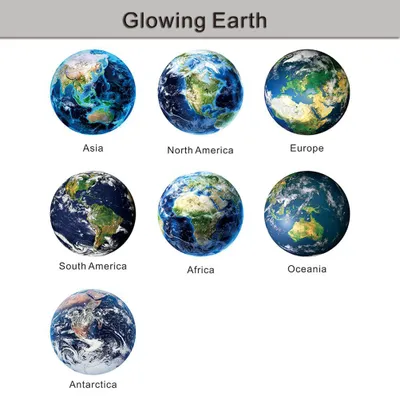 Image de 30cm Luminous Earth Sticker Universe Planet Fluorescent Wall Stickers In The Dark DIY Stickers Kids Bedroom Decoration