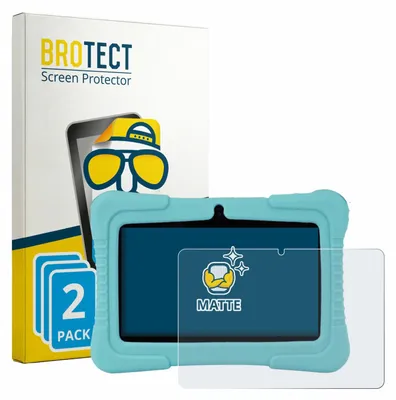 Produktbild von 2x BROTECT Schutzfolie für SaveFamily Kids Tablet 7" Displayschutz Displayschutzfolie Folie Matt Entspiegelungsfolie