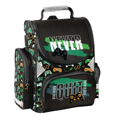 Image de Cartable PASO pour garçons et filles GAME pads noir