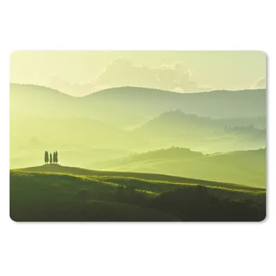 Produktbild von MuchoWow® Mauspad Mousepad Toskana - Hügel - Grün 27x18 cm - Mousepads - Maus Mat - Pad - Mausunterlage - Büroartikel - Desk Matten