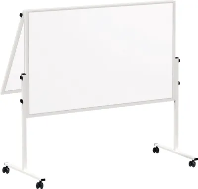 Zdjęcie produktu dla Tablica prezentacyjna MAULsolid 150 x 120 cm mobilna składana biała