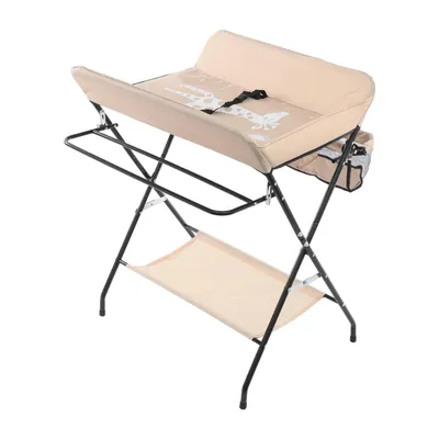 Produktbild von klappbar   Wickeltisch  Wickelauflage Wickelkommode  Komfort mit Taschen Wickel Auflage mit Korb und Ablagefläche max 15kg Belastung