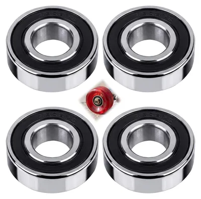 Kugellager 6204 2RS, 4 Stück, Stahl
