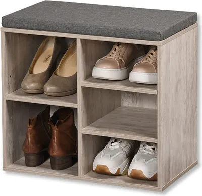 Obrázok produktu pre KESPER Botník S Podsedákom 515 X 48 X 295 cm Šedo-Biela 15911