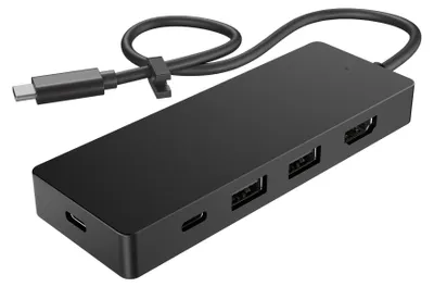 Zdjęcie produktu dla HP Koncentrator podróżny USB-C G3, Dokujący, USB 3.2 Gen 1 (3.1 Gen 1) Type-C, Czarny, Wietnam, USB-C, Biznes