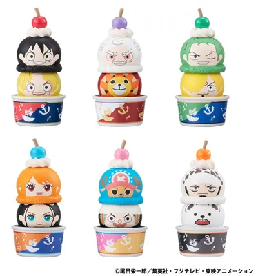 Obrázek produktu pro Sada sběratelských figurek One Piece Tsumichen, výška 8 cm, sortiment (6 kusů)